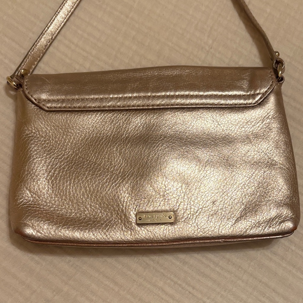Kate Spade Metallic Gold Crossbody Bag